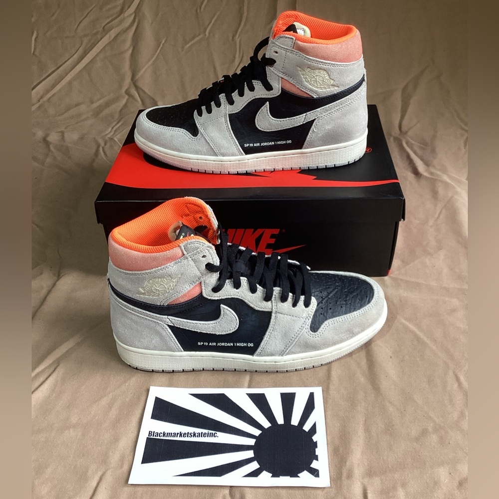 Nike Air Jordan 1 Retro High OG Neutral Grey 555088-018 Men's Size 10.5